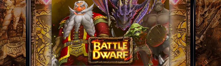 バトルドワーフ(Battle Dwarf)｜パチスロ風新作スロット バナー