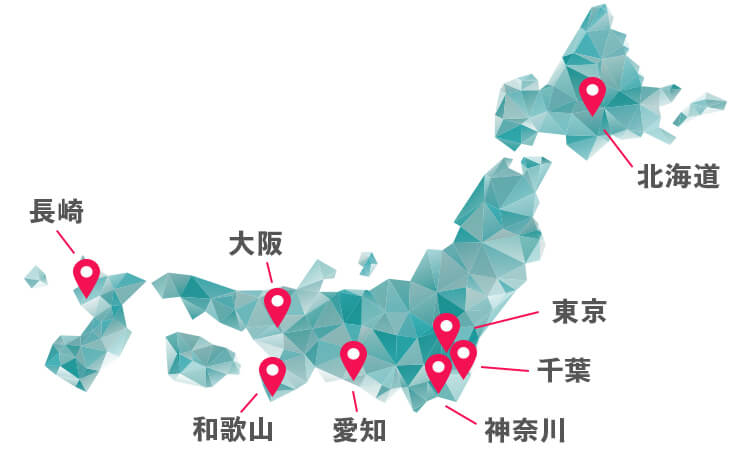 カジノ法案　候補地マップ