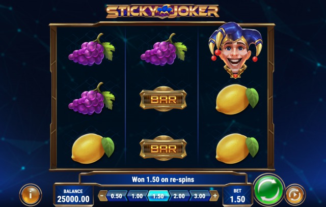 スティッキージョーカー スロット画面