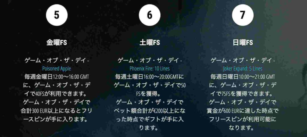 ２２ベット　デイリーフリースピン２