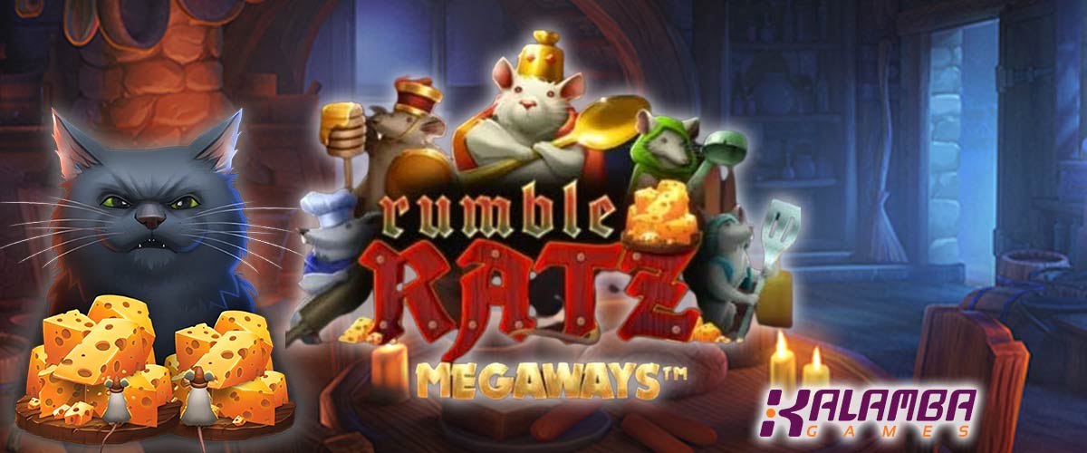 ランブル・ラッツ・メガウェイズ (RUMBLE RATZ MEGAWAYS)｜Kalamba バナー