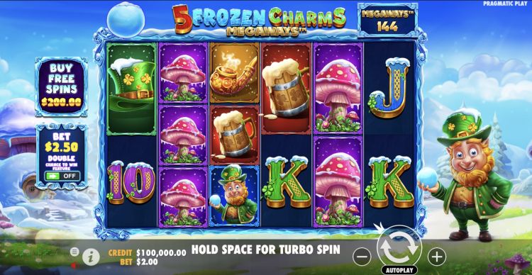 5 frozen charms megaways　5フローズンチャームメガウェイズ　オンラインスロット