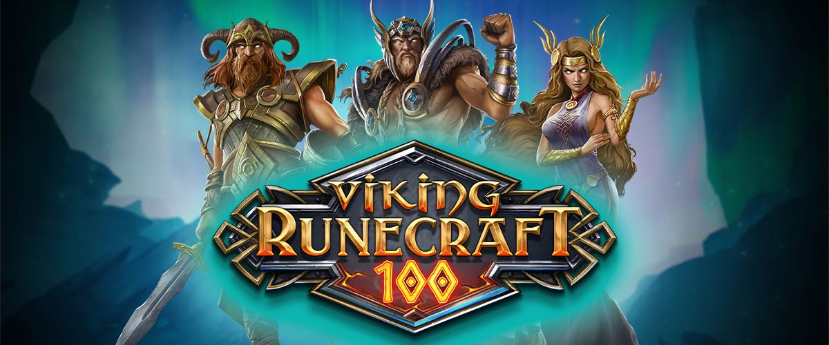Viking Runecraft 100（バイキング・ルーンクラフト100）｜Play’n GO バナー