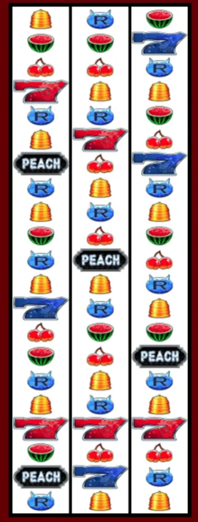 Peach Dream (ピーチドリーム)のリール配列