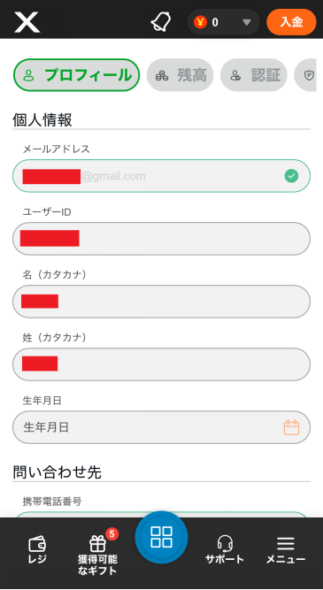 カジノエックス 登録3