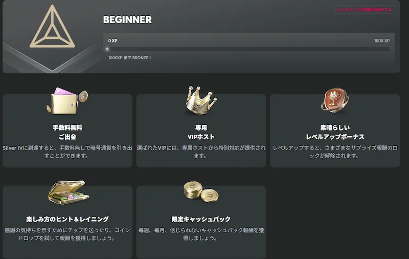 クイーンカジノのVIPプログラム